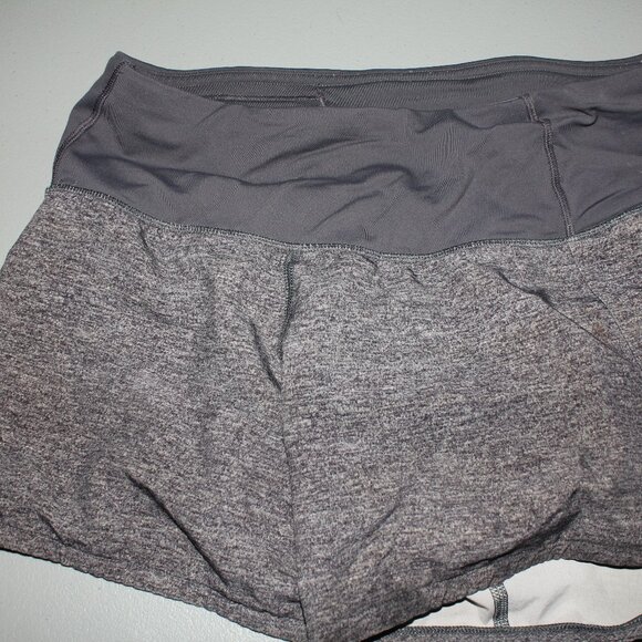 Grey LuluLemon Running Shorts Size 2 - Picture 1 of 4